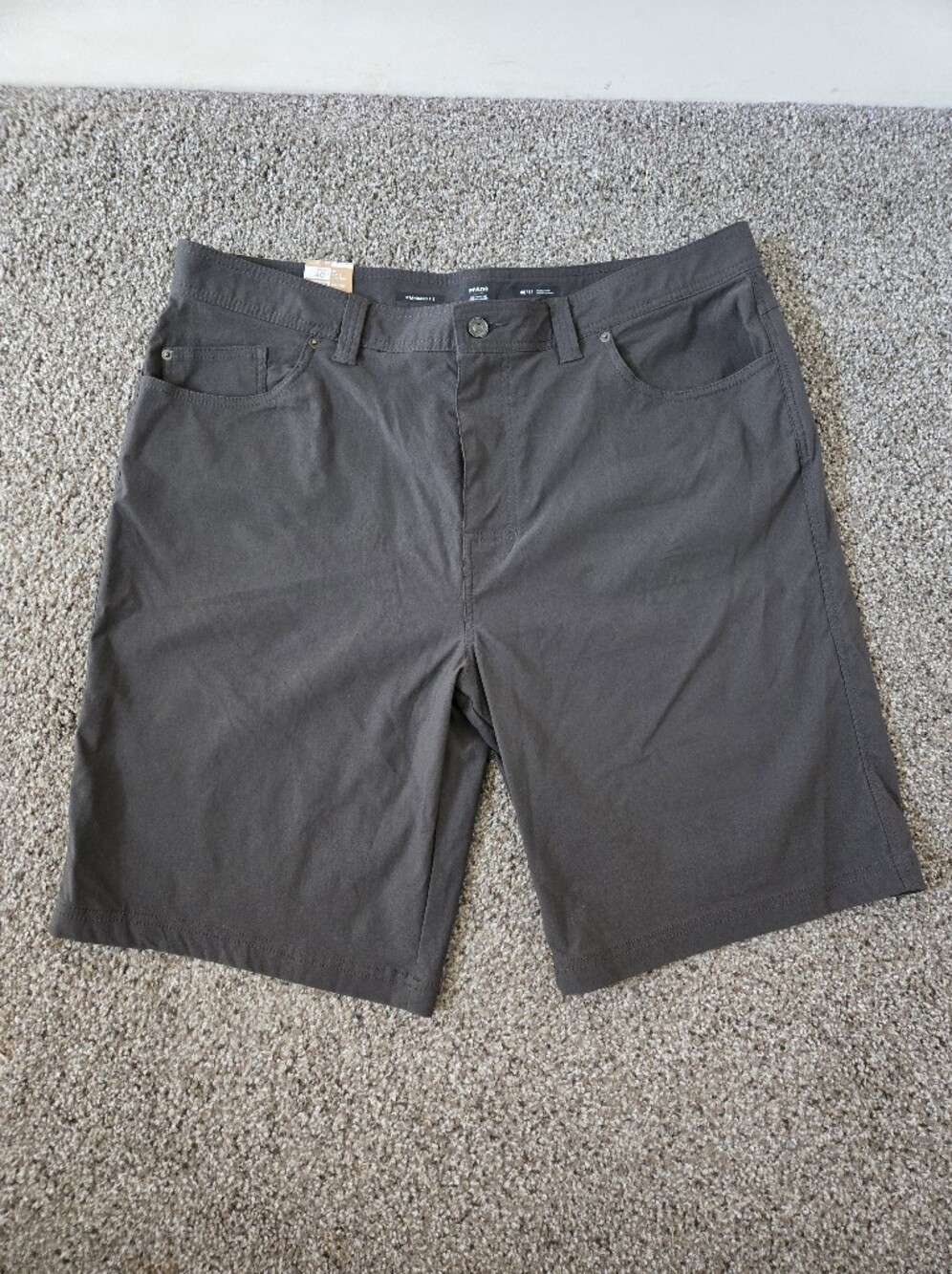 Prana Brion Shorts II Men's Size 40 Dark Gray Lightweight Stretch Hiking